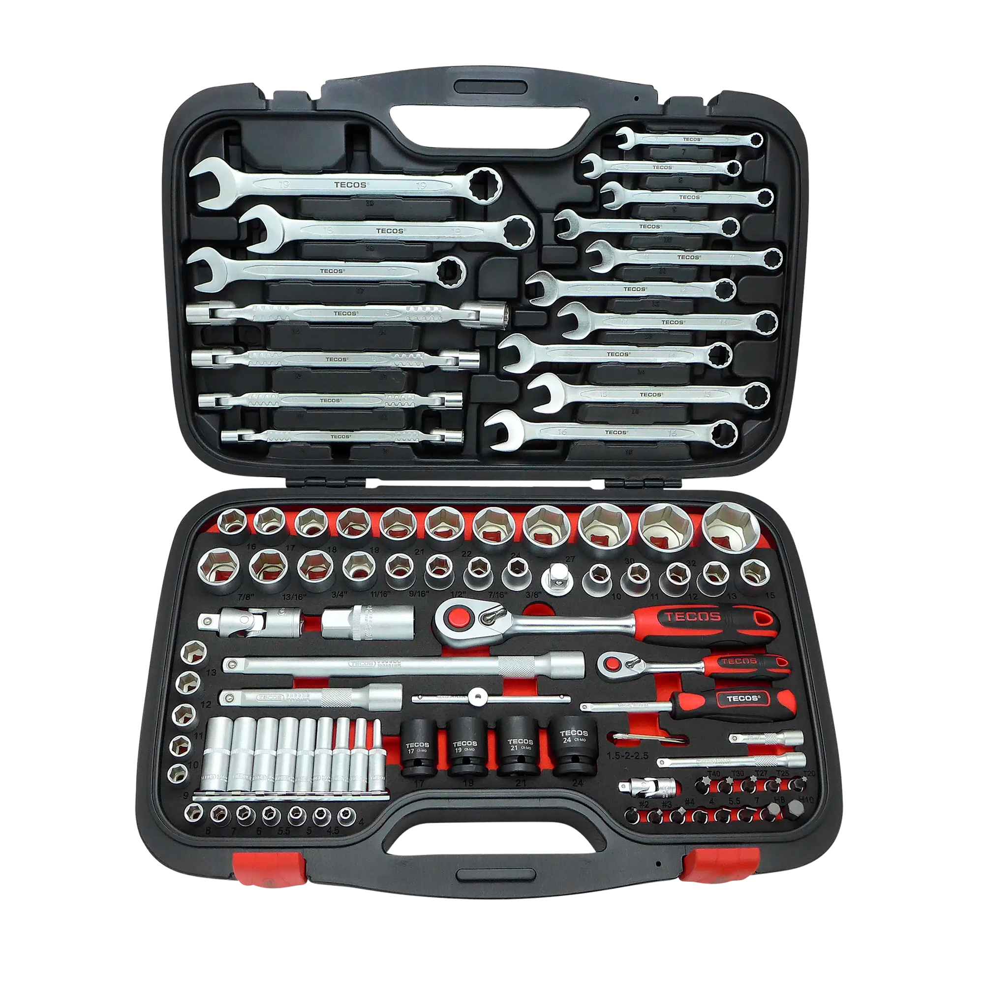 T-2094 Topnøglesæt 1/2" + 1/4"