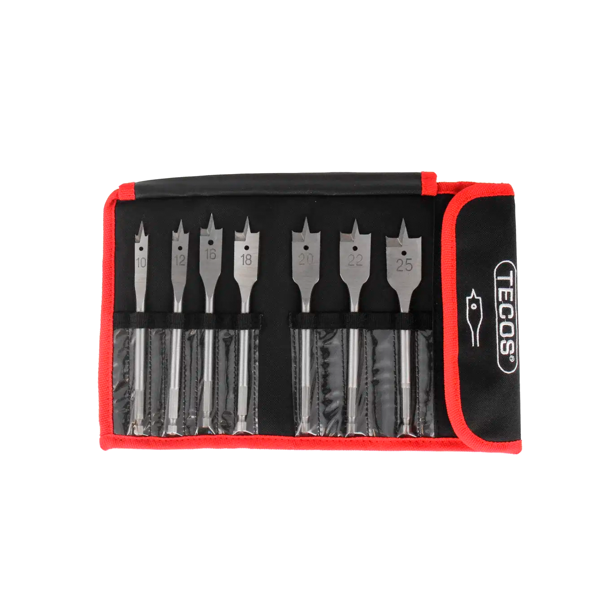 Spadeborsæt 10–25 mm – 7 dele