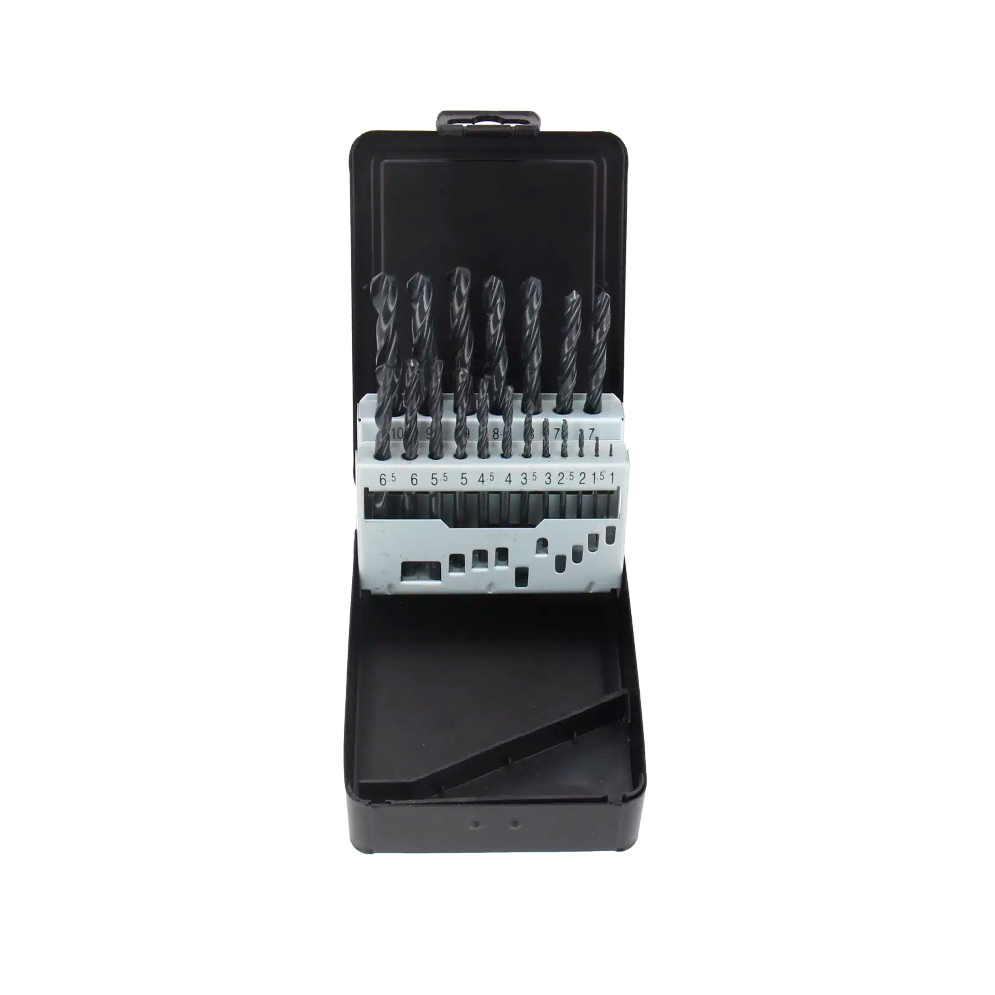HSS-metalborsæt, 19 dele: 1 - 10 mm