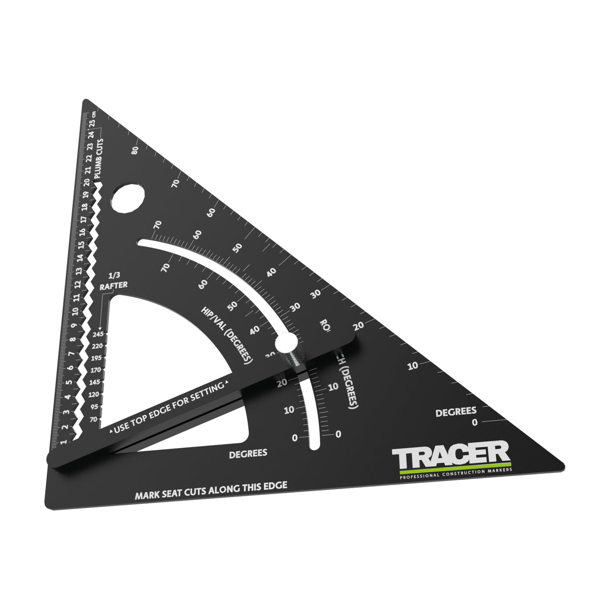 Tracer APS12 Tømrervinkel 260 mm med vinkelmåler