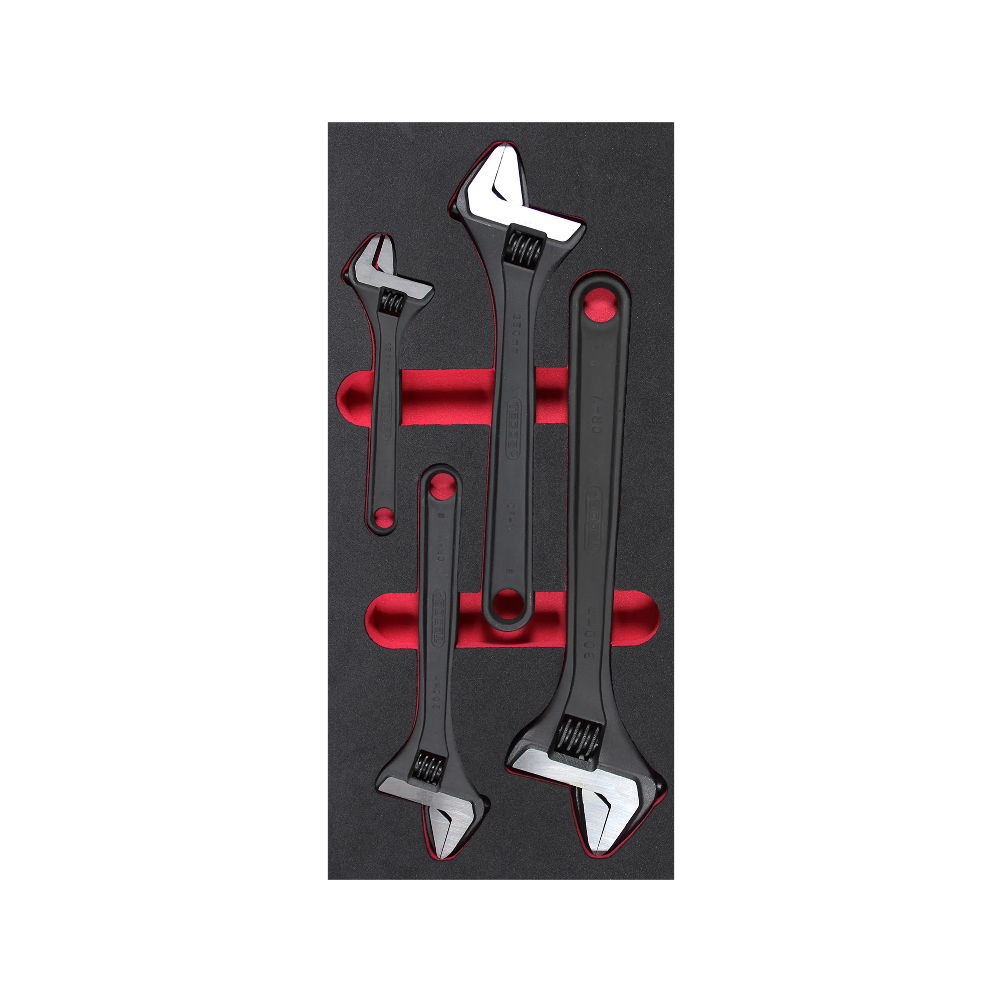 Tecos Skiftenøgler 6"-12" - 4 dele - i EVA