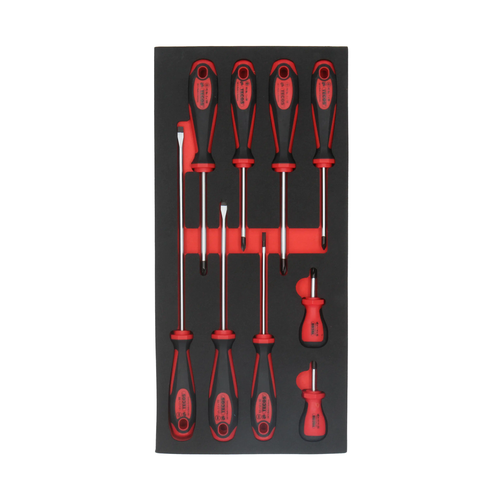 Tecos Skruetrækkersæt - 9 dele - i EVA