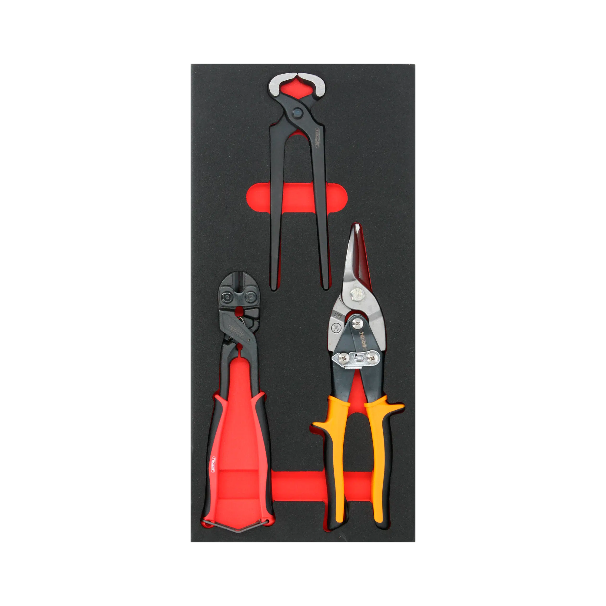 Tecos Tangsæt - 3 dele - Boltsaks - Knibtang