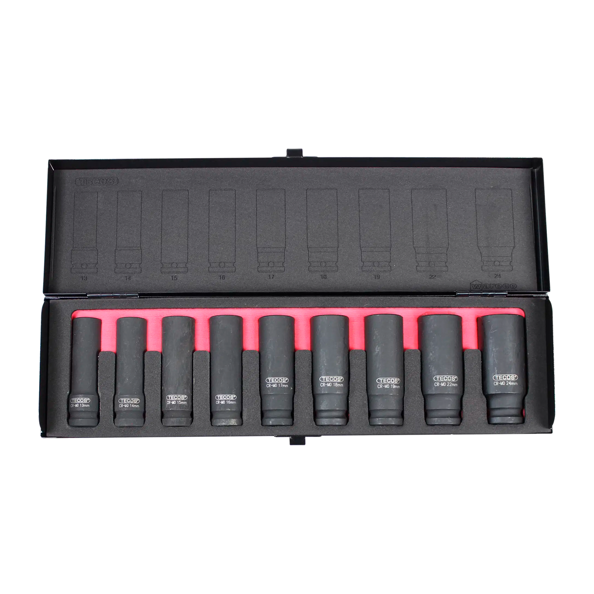 Krafttopsæt 1/2" x L78mm Tecos