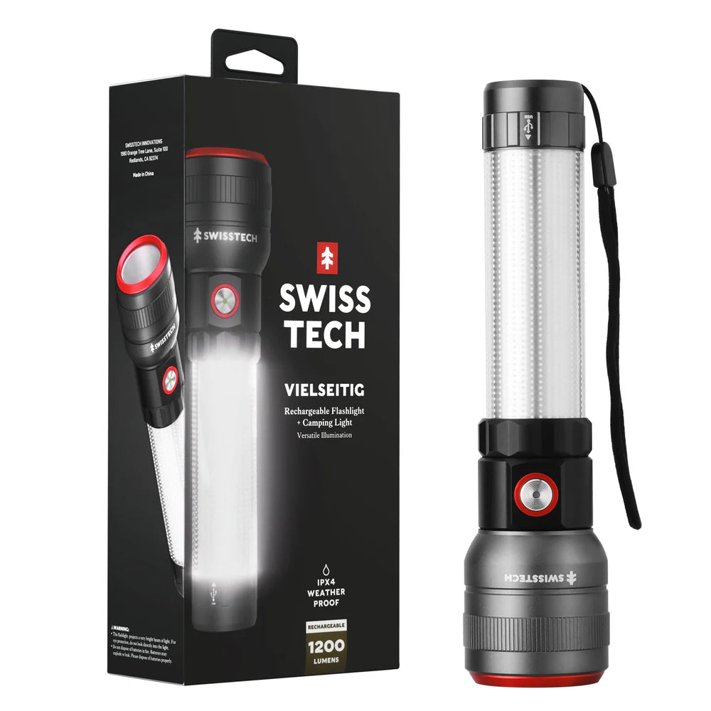 SwissTech Vielseitig – 1200lm Genopladelig Multilygte