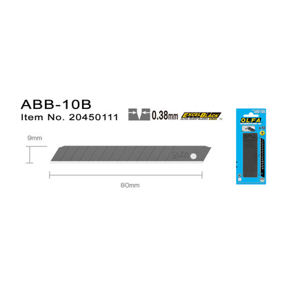 Olfa ABB-10B Bræk-af knivblade 9mm