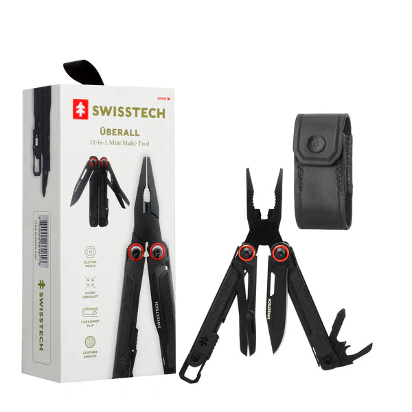SwissTech Überall 11-in-1 Mini Multitool – 11-i-1 Kompakt Multitool