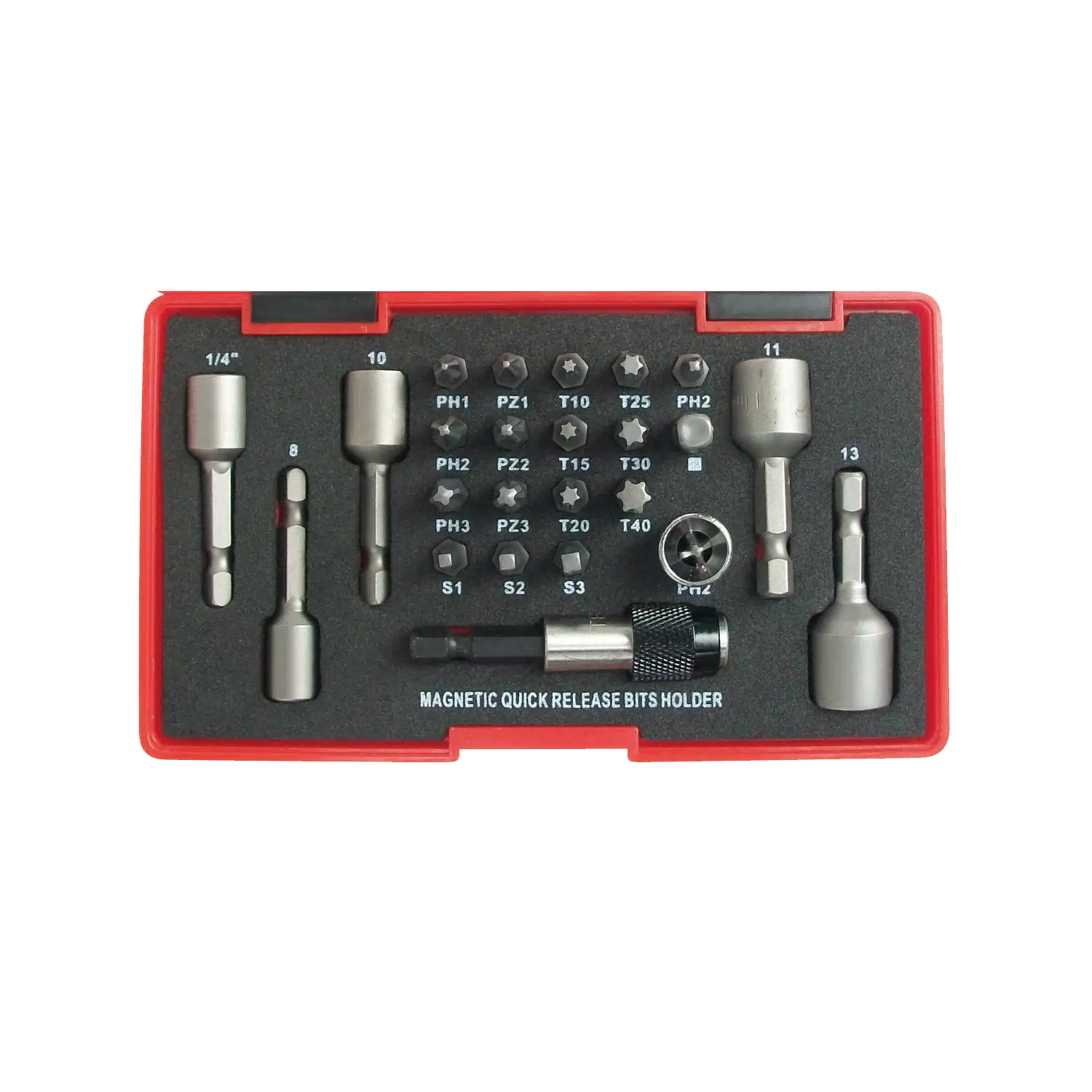 T-B024 Bitssæt 1/4", 24 dele