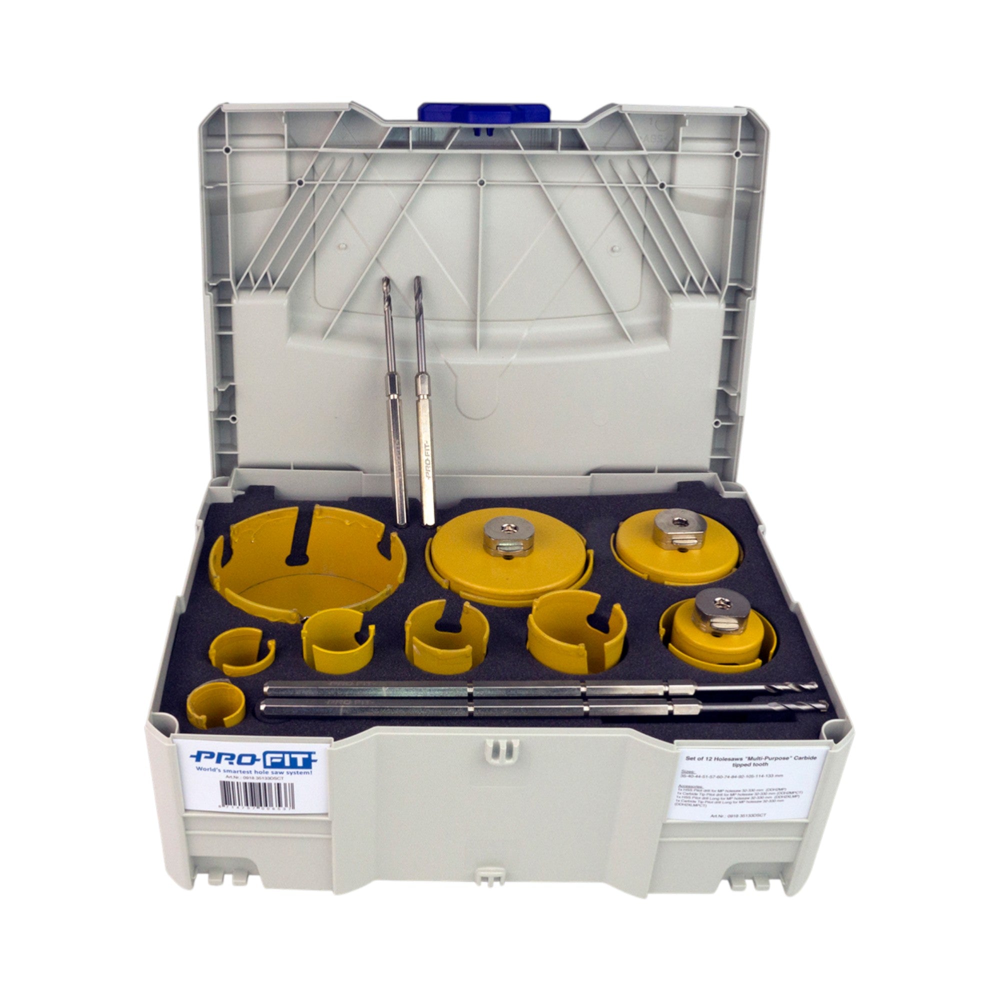 Profit Hulsavsæt HM Byg 35-133mm, i Systainer 16dl ProFit