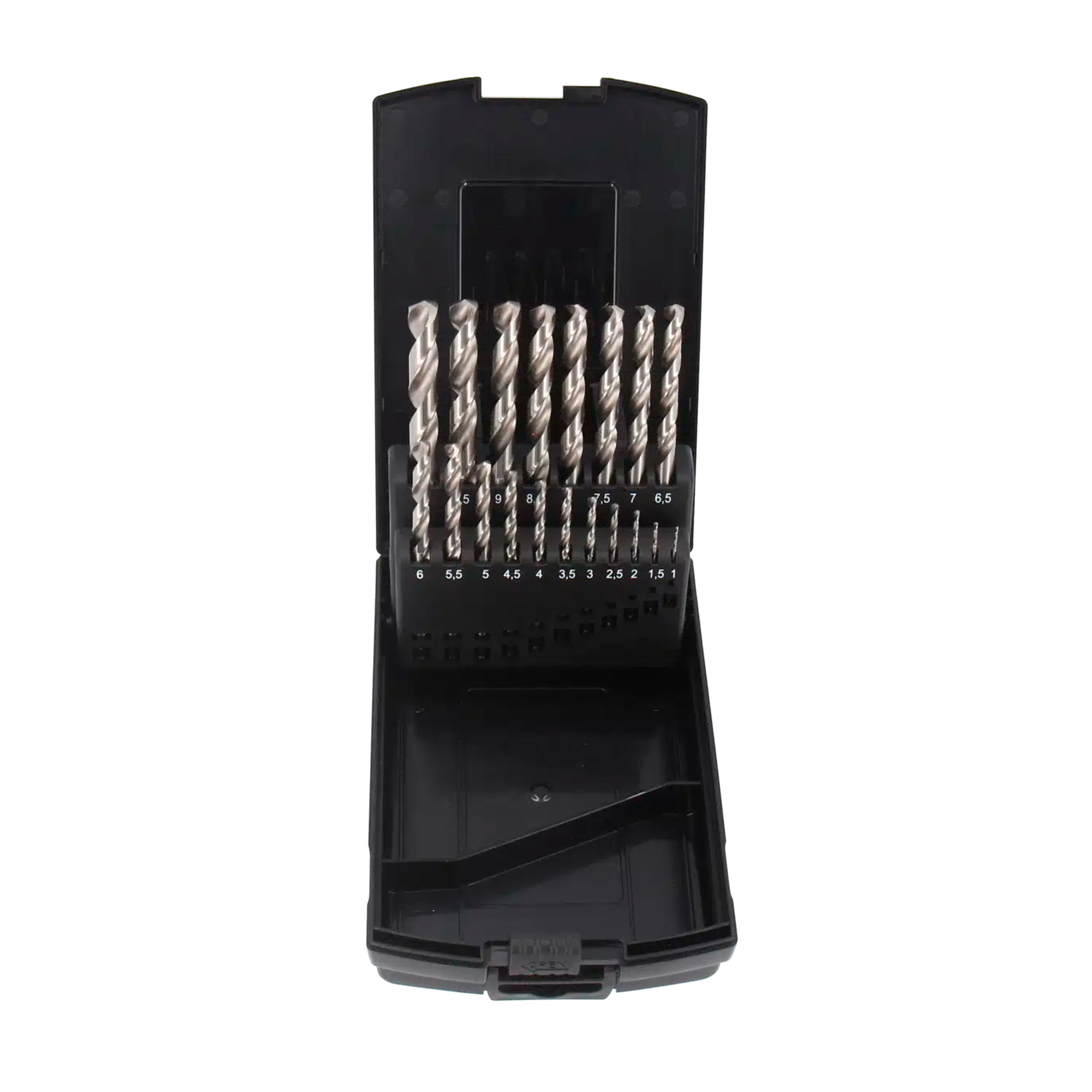 HSS Pro Bright - metalborsæt, 19 dele: 1 - 10 mm