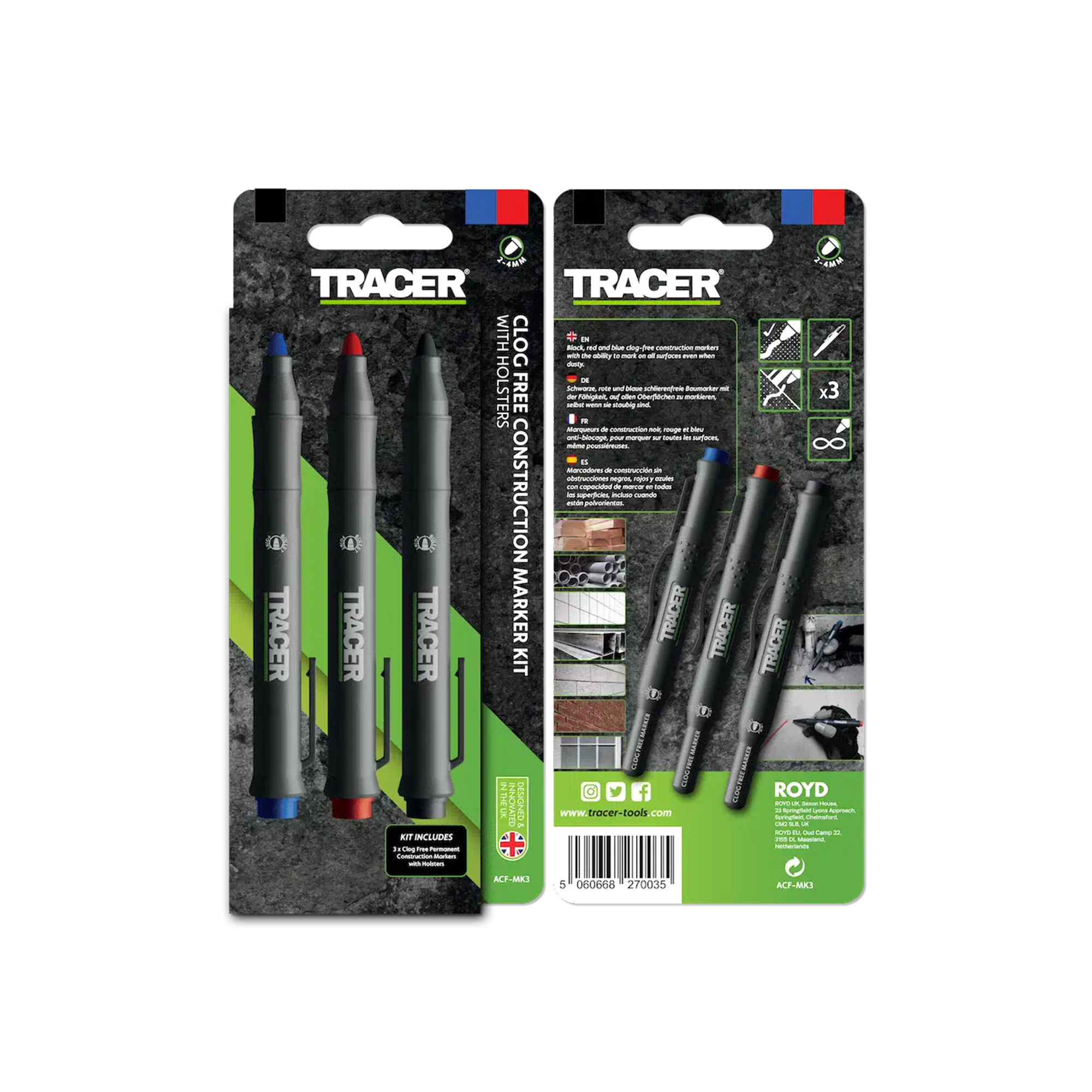 Tracer ACF-MK3 Clog Free Sæt