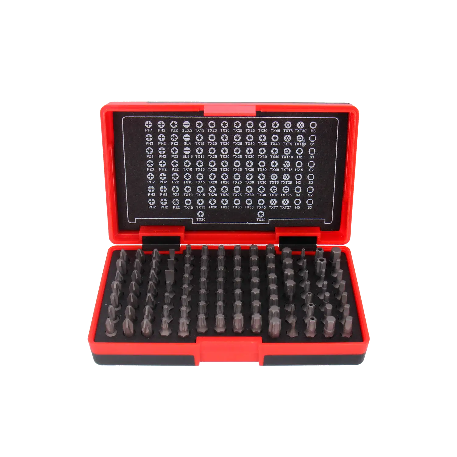 T-B100 pure Bitssæt, 100 dele