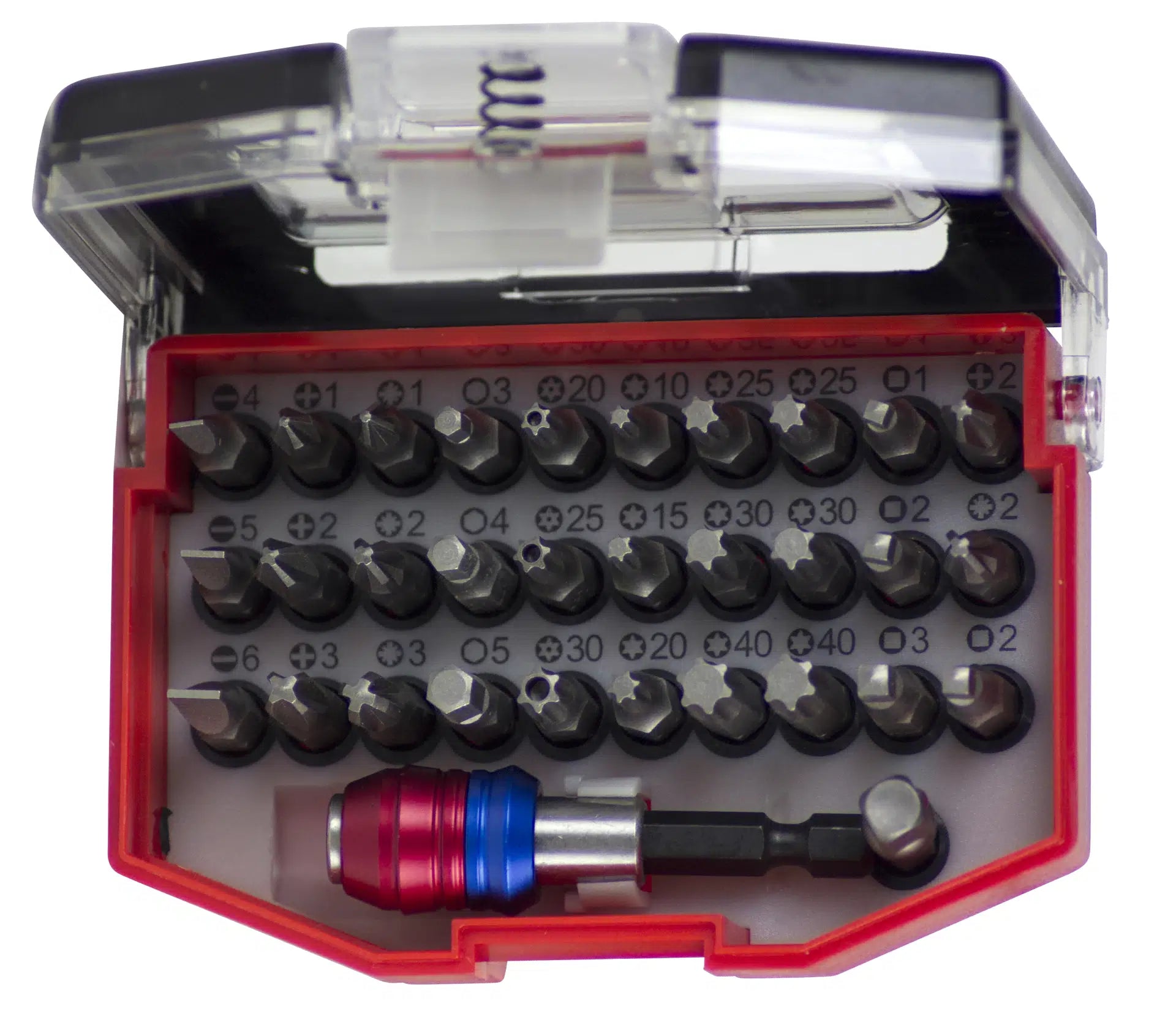 Bitssæt, "BeltBits" rød - 32 dele