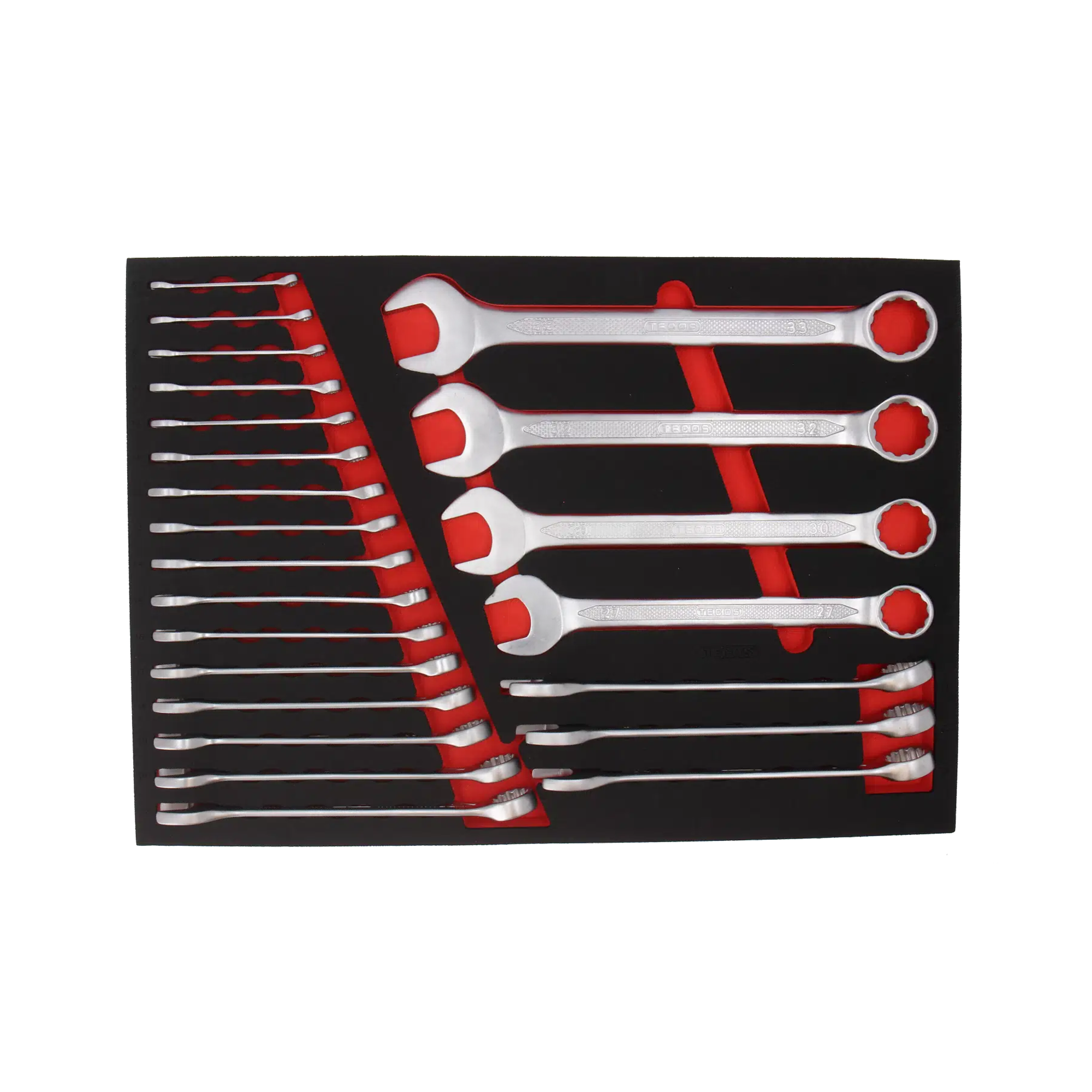 Tecos Ringgaffelnøglesæt 6-33 mm - 23 dele