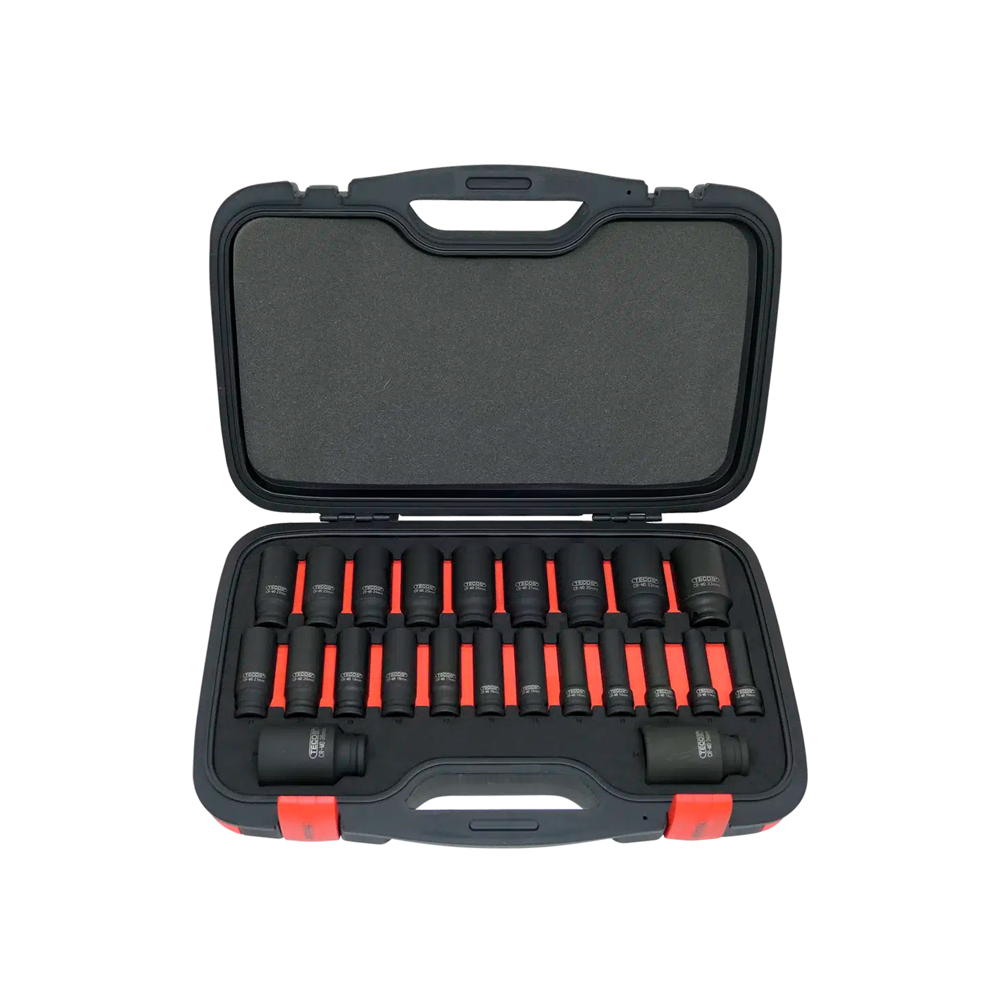 Krafttopsæt 1/2" 23 dele Tecos