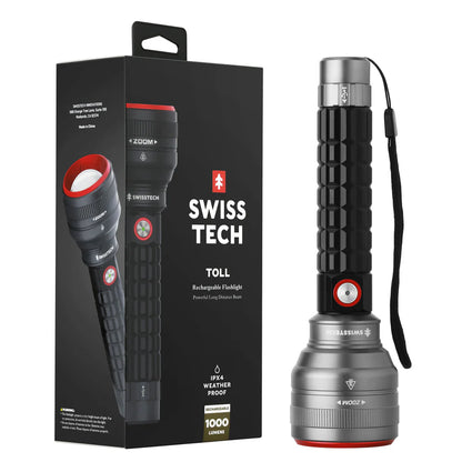 SwissTech Toll – 1000lm Genopladelig Lommelygte