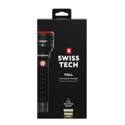 SwissTech Toll – 1000lm Genopladelig Lommelygte