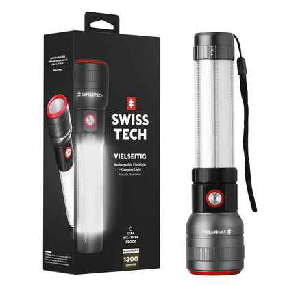 SwissTech Vielseitig – 1200lm Genopladelig Multilygte