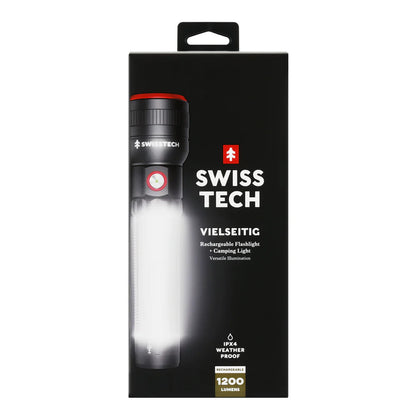 SwissTech Vielseitig – 1200lm Genopladelig Multilygte