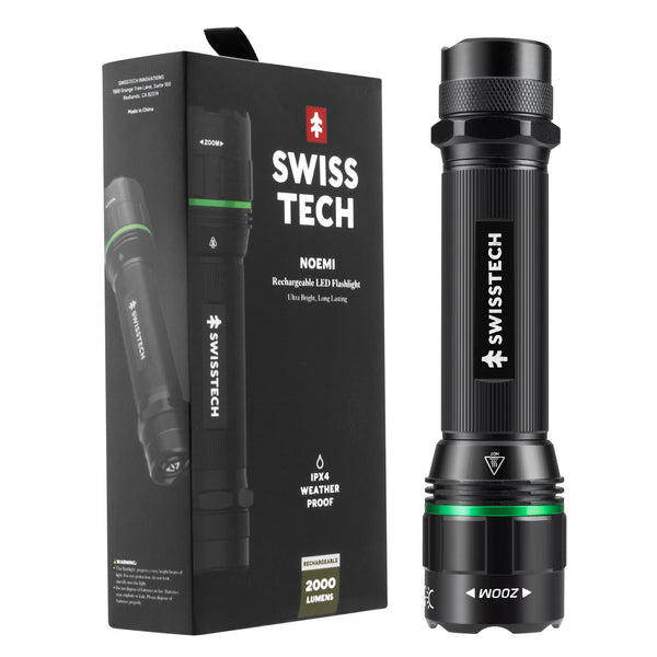 SwissTech Noemi - 2000lm Genopladelig Lommelygte