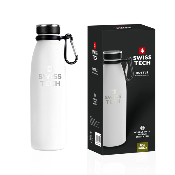SwissTech Drikkeflaske 500 ml - Hvid
