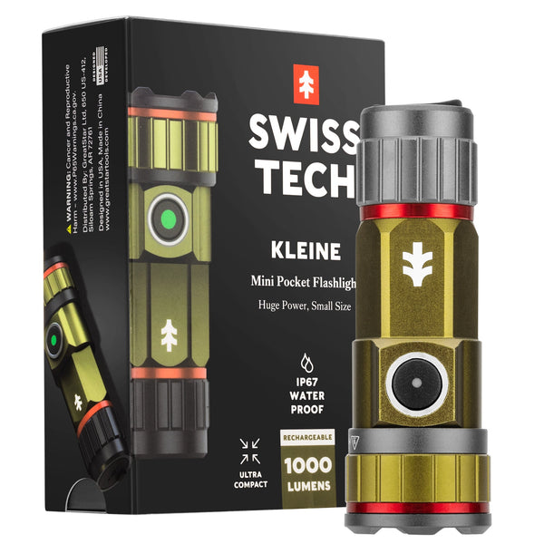 SwissTech Kleine genopladelig - 1000 lumen